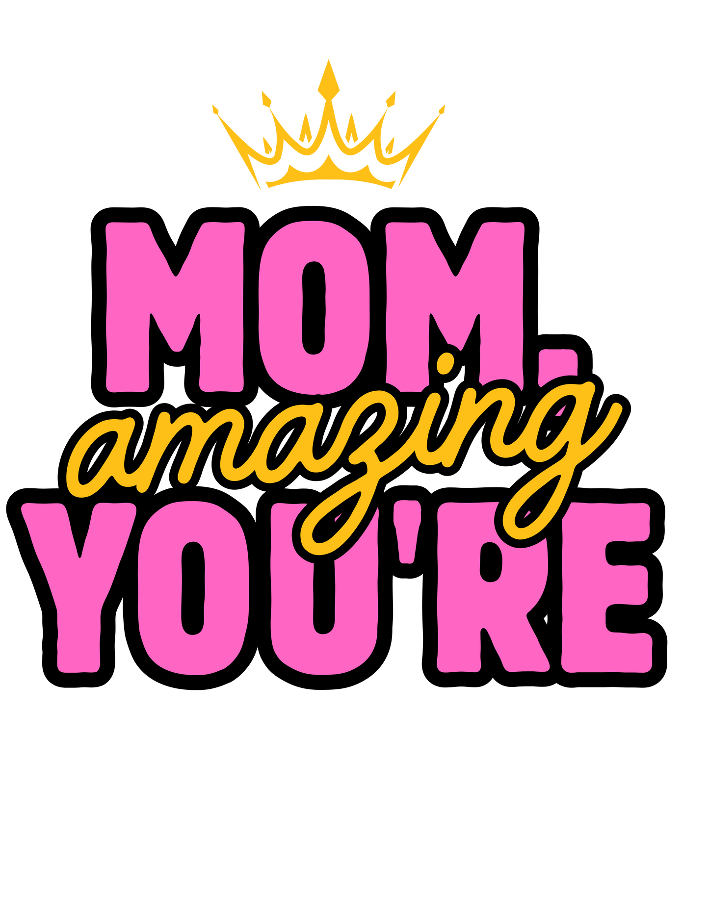 Girls Crew Neck T-Shirt mom lover