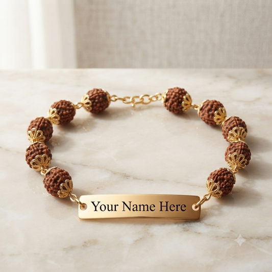 Premium Rudraksha Personalized Bracelet