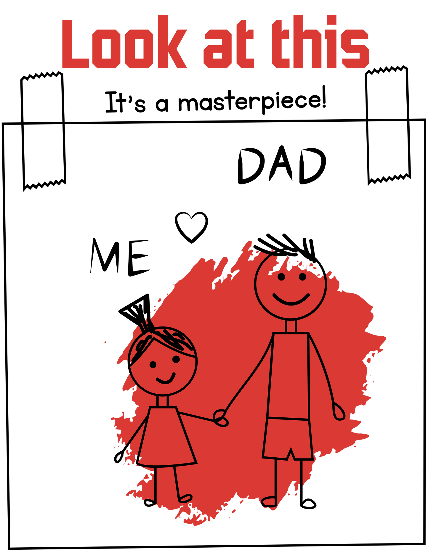 Girls' dad love Crew Neck T-Shirt