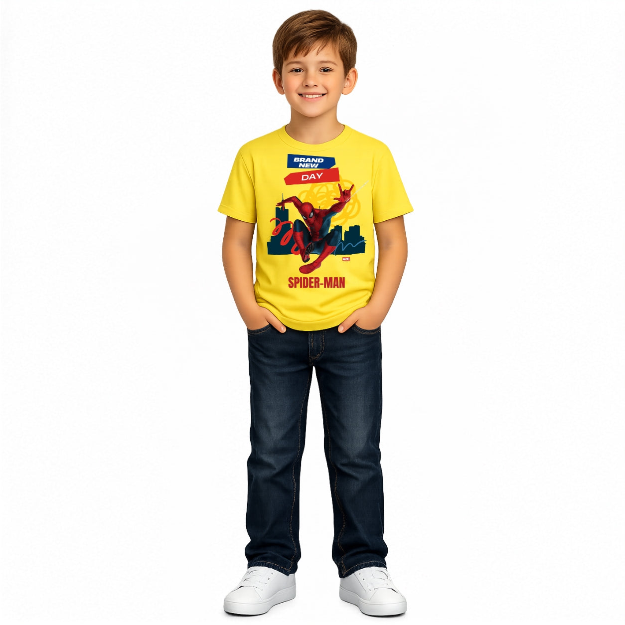 Boy's spiderman lover Crew Neck T-Shirt