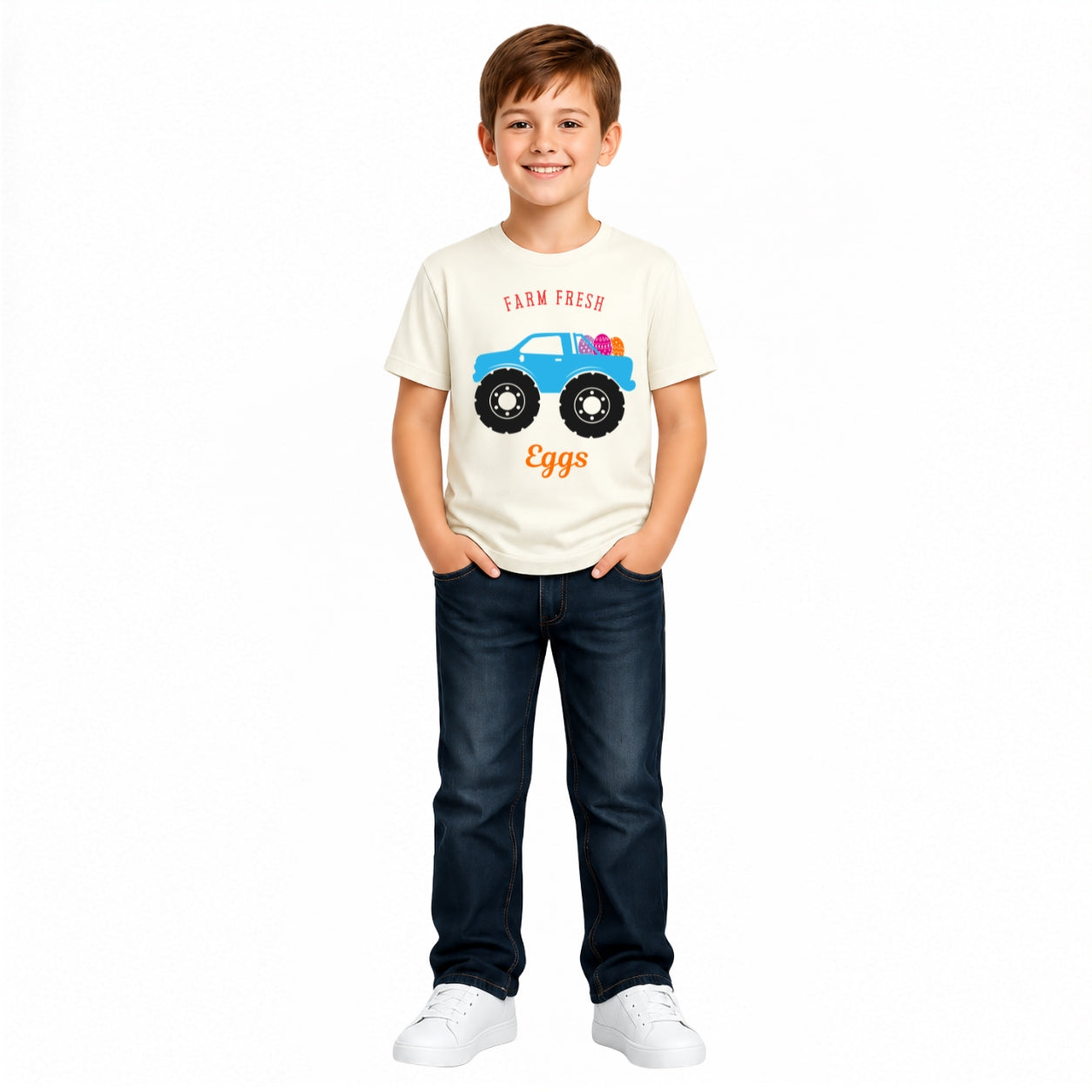 Boy's Farm love Crew Neck T-Shirt