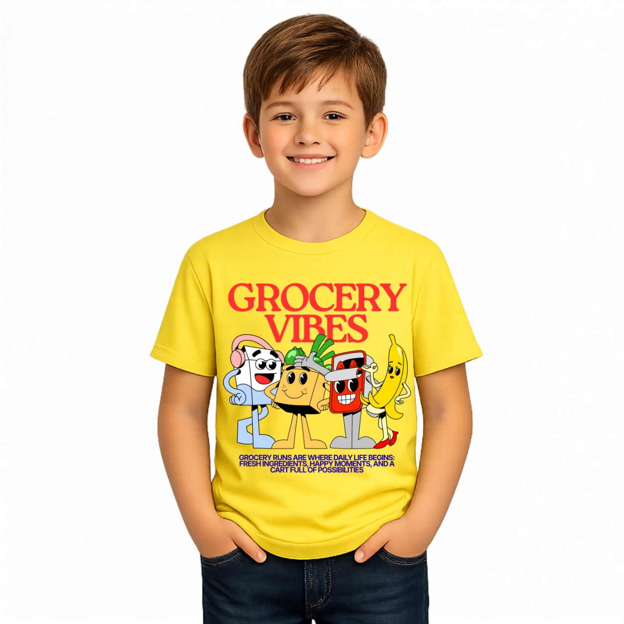 Boy's cool vibes Crew Neck T-Shirt