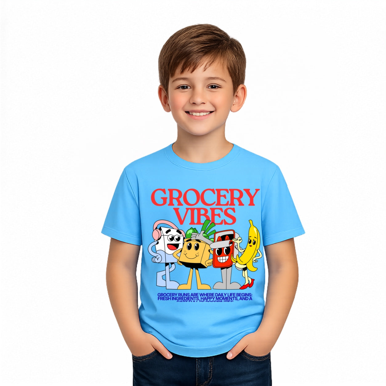 Boy's cool vibes Crew Neck T-Shirt