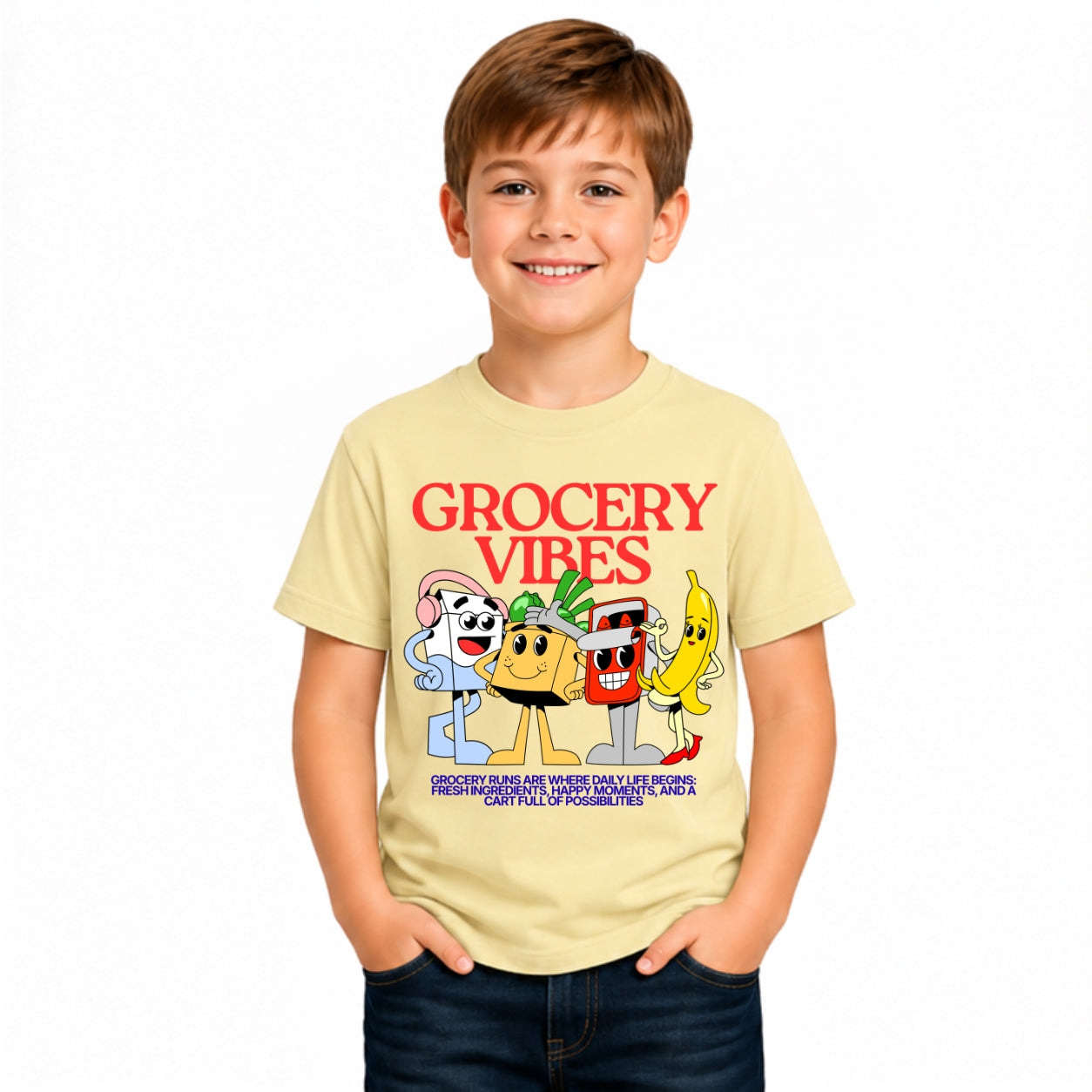 Boy's cool vibes Crew Neck T-Shirt