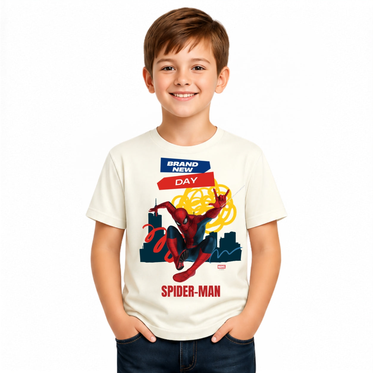 Boy's spiderman lover Crew Neck T-Shirt