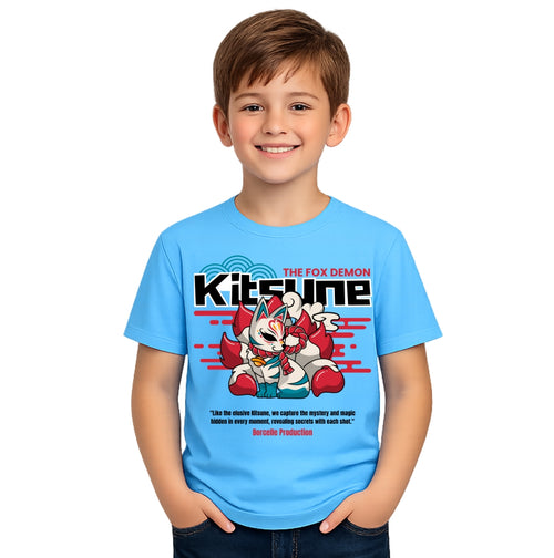 Boy's kitsune Crew Neck T-Shirt