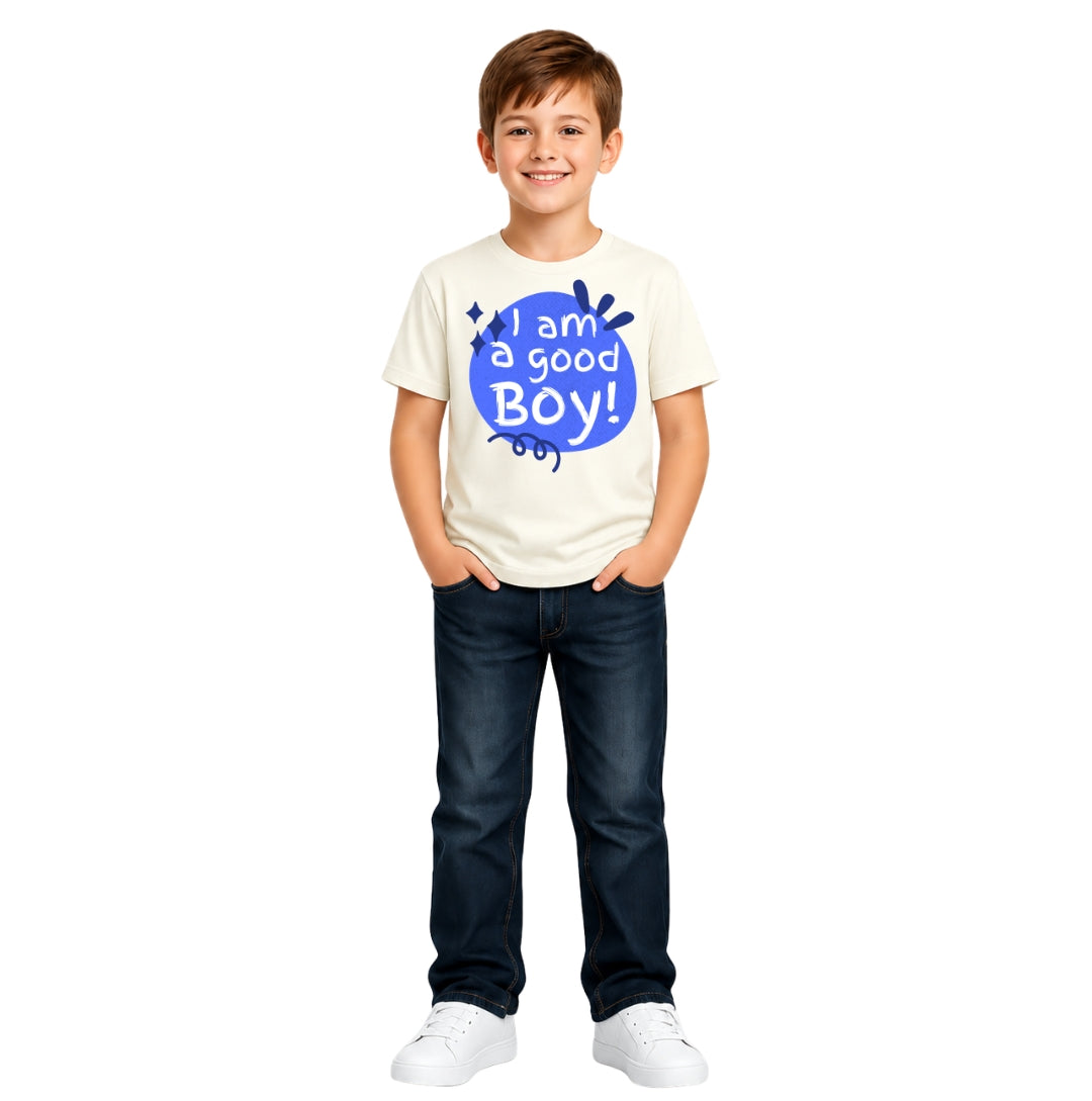 i am a good Boy Crew Neck T-Shirt