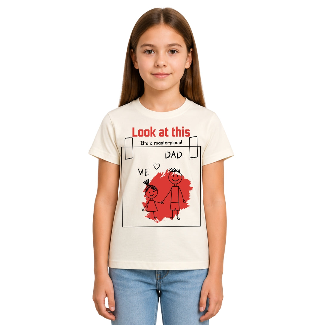 Girls' dad love Crew Neck T-Shirt