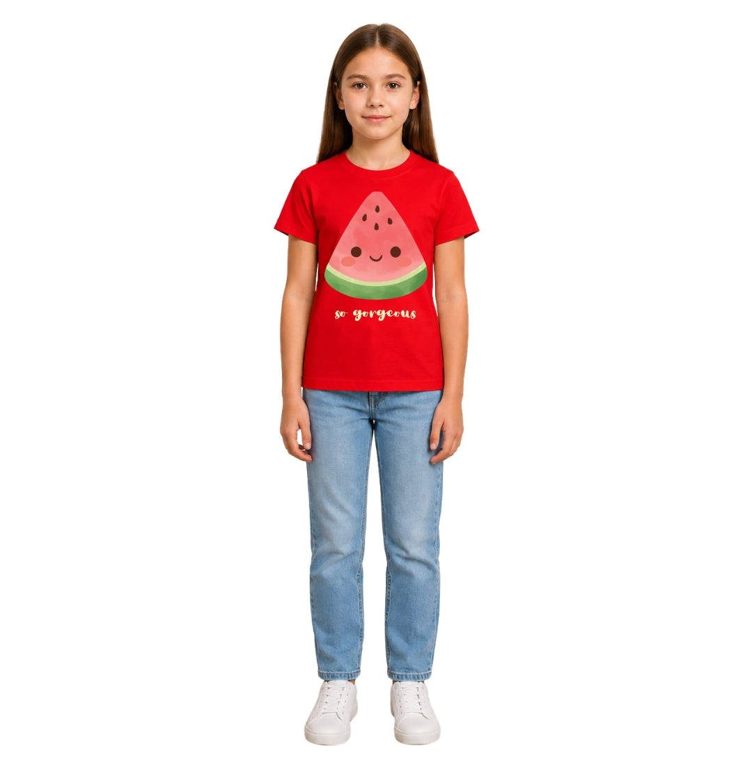 Girls Crew Neck watermelon T-Shirt