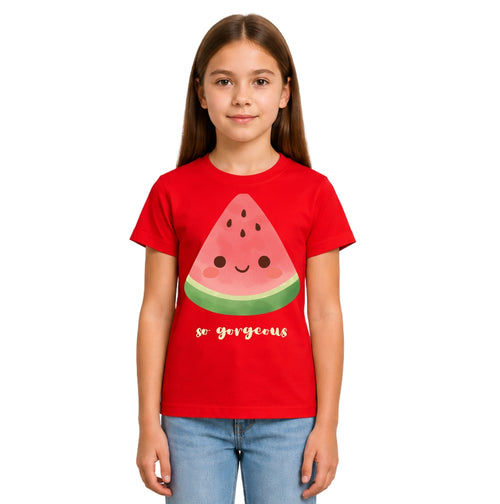 Girls Crew Neck watermelon T-Shirt