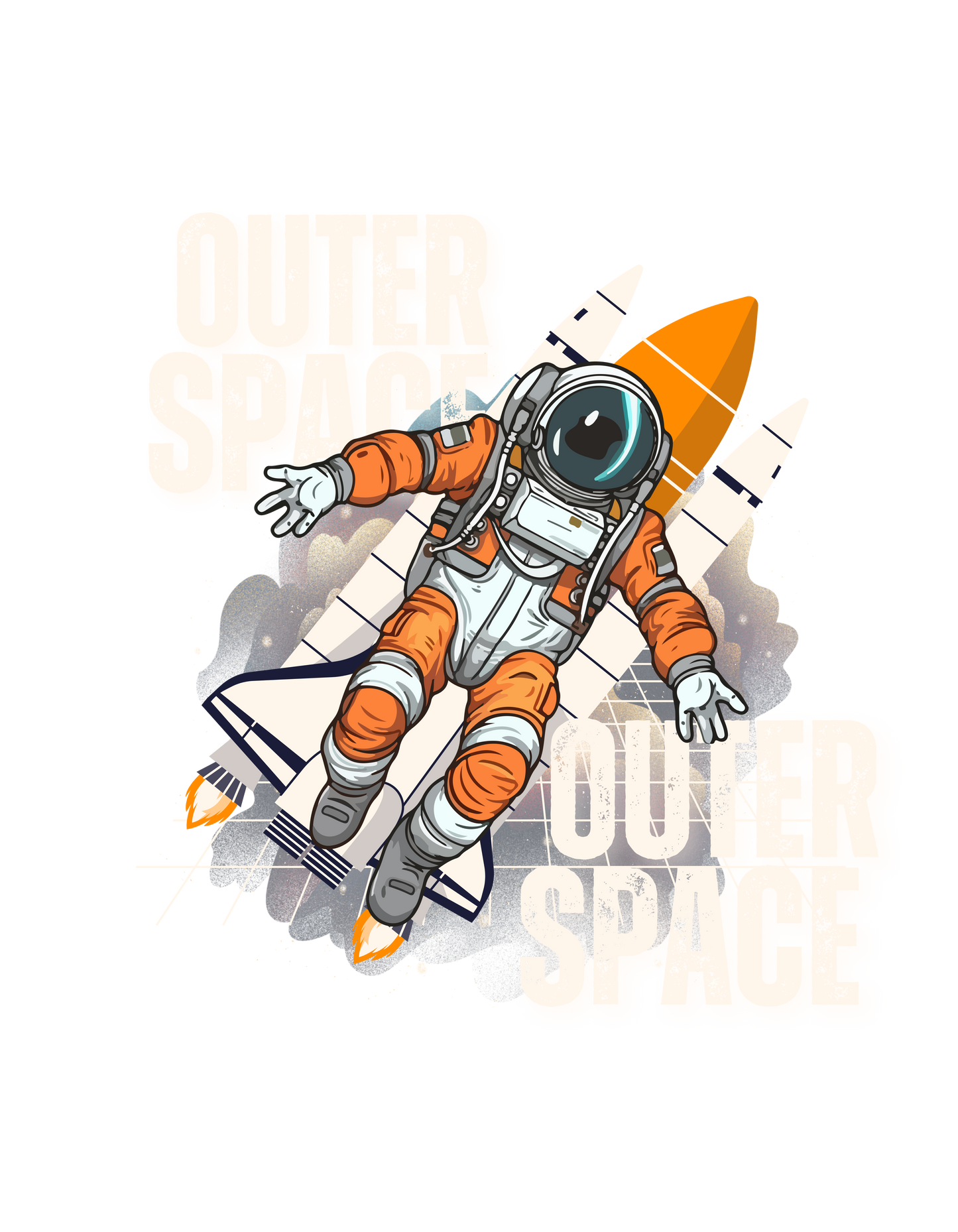 Boy's outer space Crew Neck T-Shirt