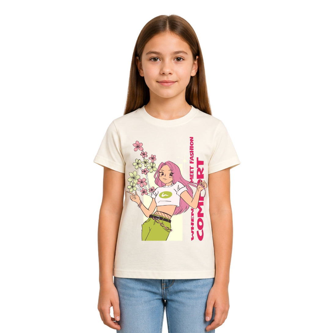 Girls Crew Neck T-Shirt