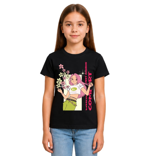 Girls Crew Neck T-Shirt