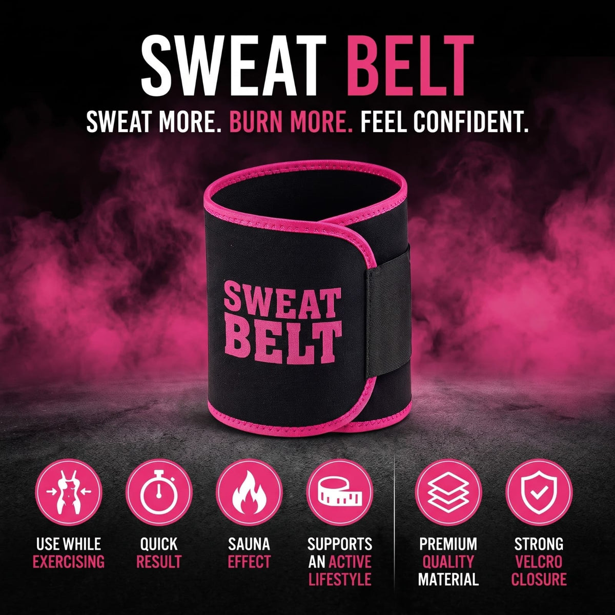 Adjustable Waist Trimmer Belt – Slim Fit Body Shaping Belt