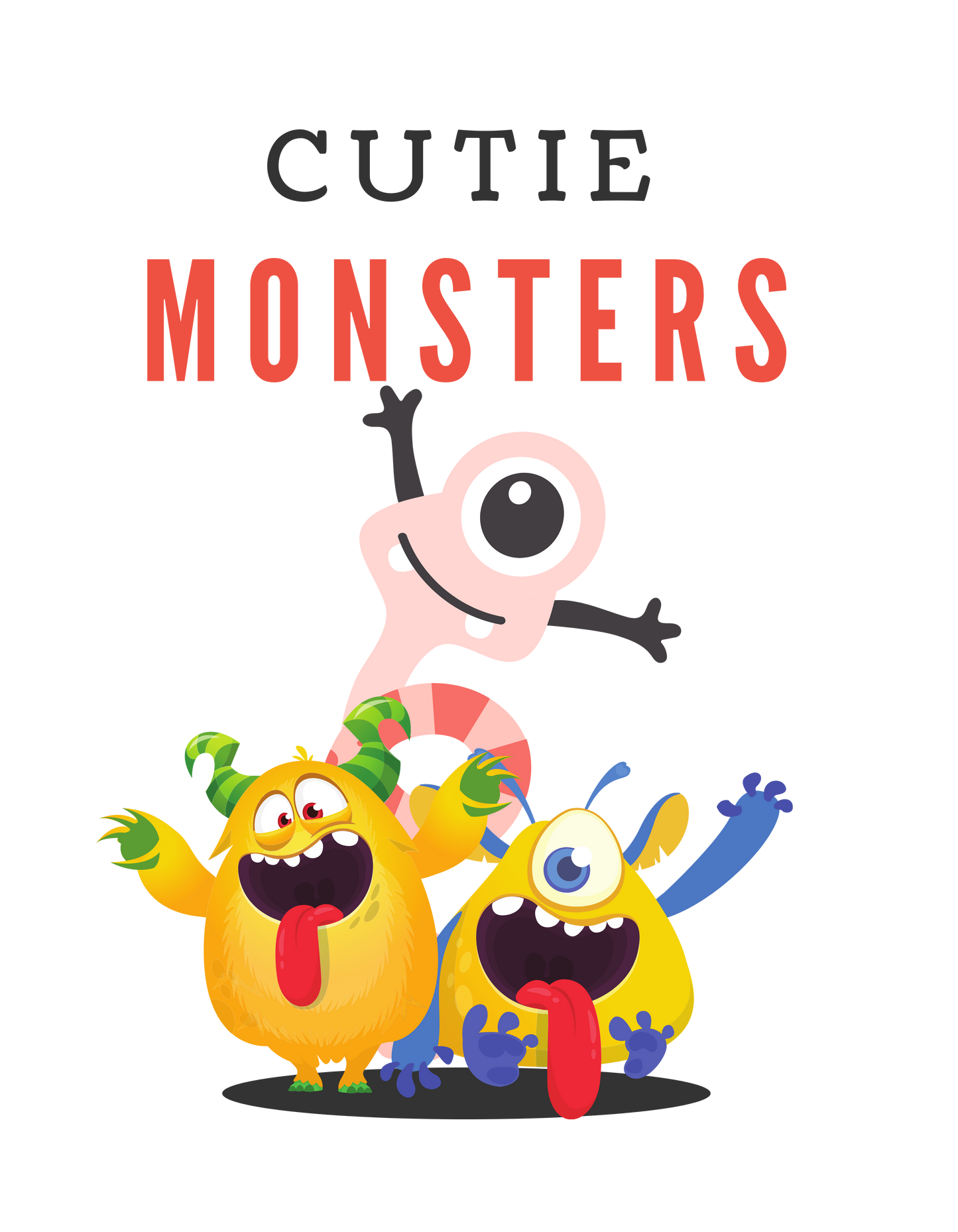 Boy's cutie monsters Crew Neck T-Shirt