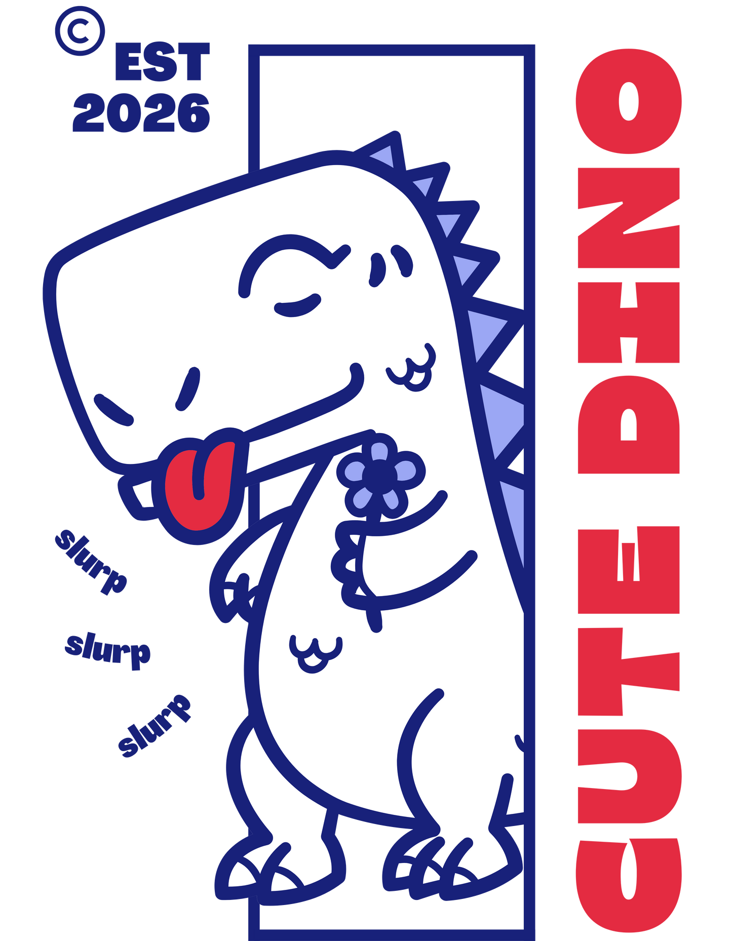 Girls dino love Crew Neck T-Shirt